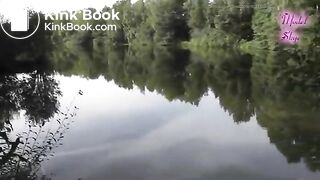 Nice poo at a lake in the woods..