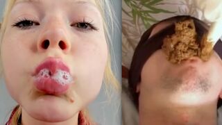 Bratty Girl Feeding You Her Poop Teasing Spit POV