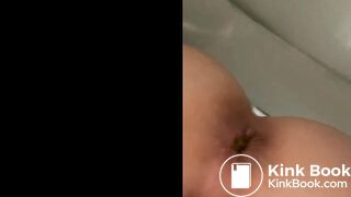 first person view pooping on toilet