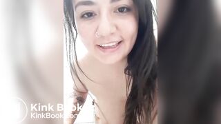 Cutie gets shitty in the shower[oc]
