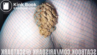 Creamy shit in fishnet stockings @scatdark