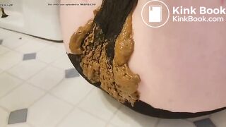 Black panties filling