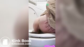 Pooping on toilet - video 39