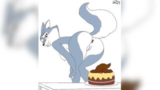 Porsha Pooping on a cake