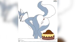 Porsha Pooping on a cake