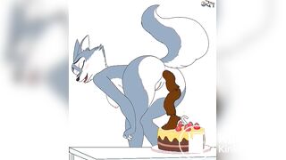 Porsha Pooping on a cake