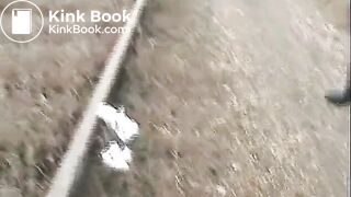 Poo and pee on the train track..