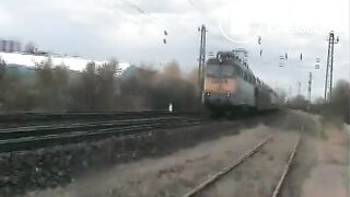 Poo and pee on the train track..