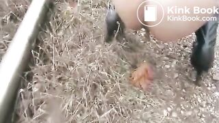 Poo and pee on the train track..