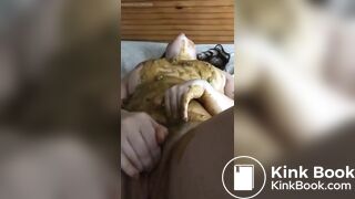 Shit is fat and smeared