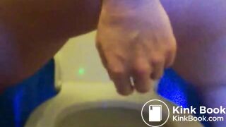 She removes her shit from her ass