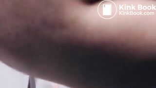 beautiful girl has a very dirty asshole
