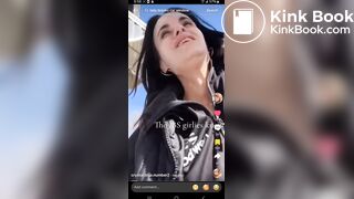 TT girl shitting in trash can