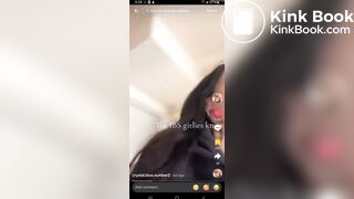 TT girl shitting in trash can