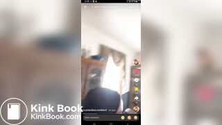 TT girl shitting in trash can