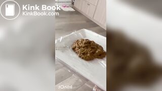 Creamy pile on a plate