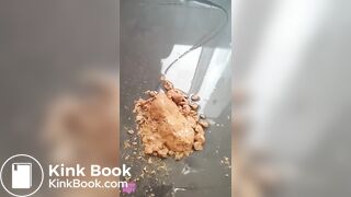 KS masturbates with showerhead and shits