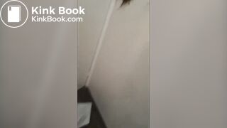 Diaper girl wipes messy bum
