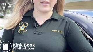 Cute police woman poops her pants while on duty