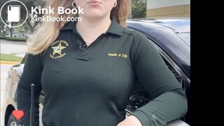 Cute police woman poops her pants while on duty