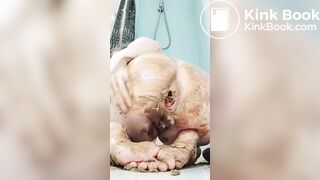 huge dildo in shitty ass