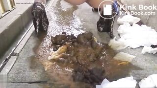 Shitting and pissing on a filthy pile of shit