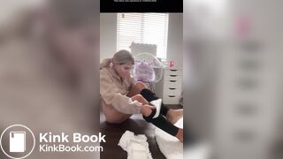 open diaper blonde