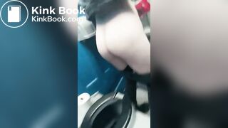 Public toilet shitting selfie