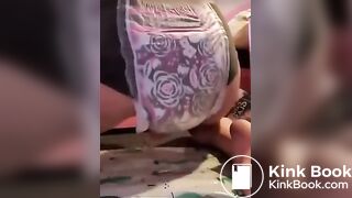 English Girl Messes Diaper