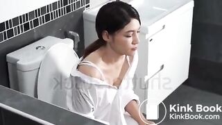 Ragazza giapponese con la diarrea