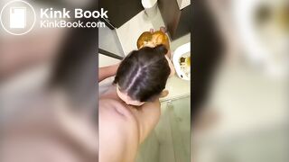 Couple bathroom scat