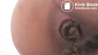 Great effort on the toilet