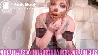 Shitting on my brothers shower @scatdark