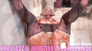 Shitting on my brothers shower @scatdark