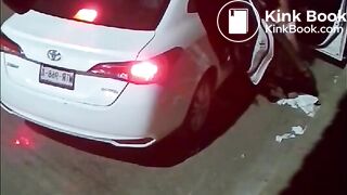 Latin Woman Shit in the street