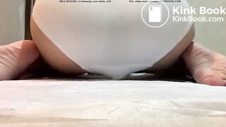 Sexy Hot White Girl Sitting & Shitting White Panty Poop