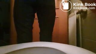 Girl pooping on toilet - video 57