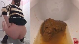 Asian girls toilet pooping compilation..
