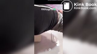 Italian blonde teen farts and poops a lot on toilet