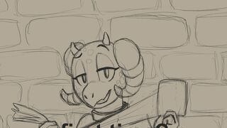 Chubby ebony woman on toilet