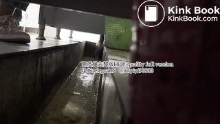 Beautiful girl poops in the toilet 66