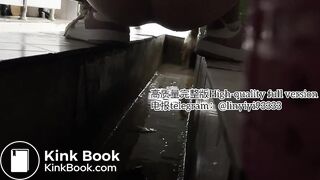 Beautiful girl poops in the toilet 66