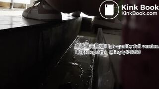 Beautiful girl poops in the toilet 66