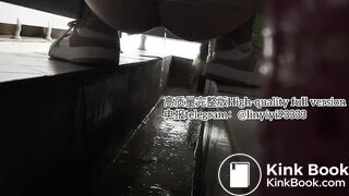 Beautiful girl poops in the toilet 66