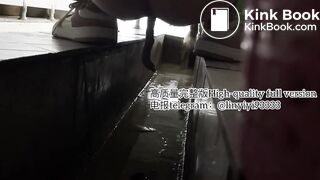 Beautiful girl poops in the toilet 66