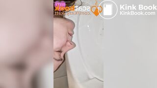 Standing toilet POV india