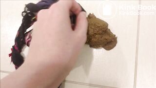 Poop in her tight sexy panties causes an overflow