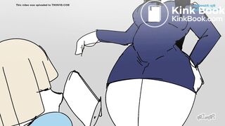 Boss can't take it anymore and shits himself