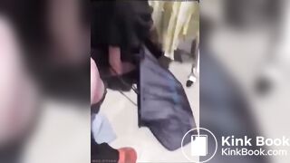Woman poops during a fight
