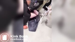 Woman poops during a fight